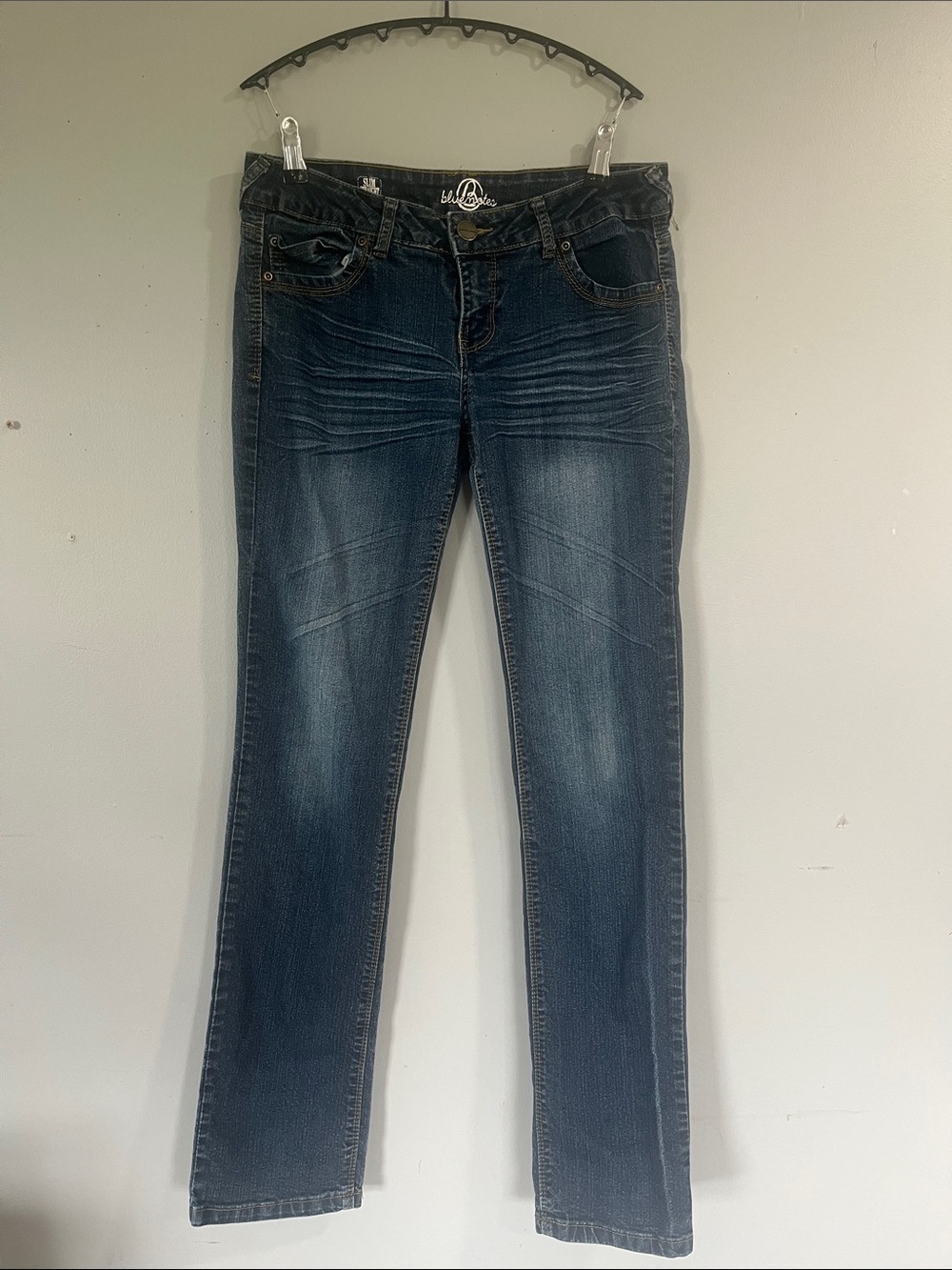 Bluenotes Women's Dark Blue Straight Slim Leg Jeans 29/32